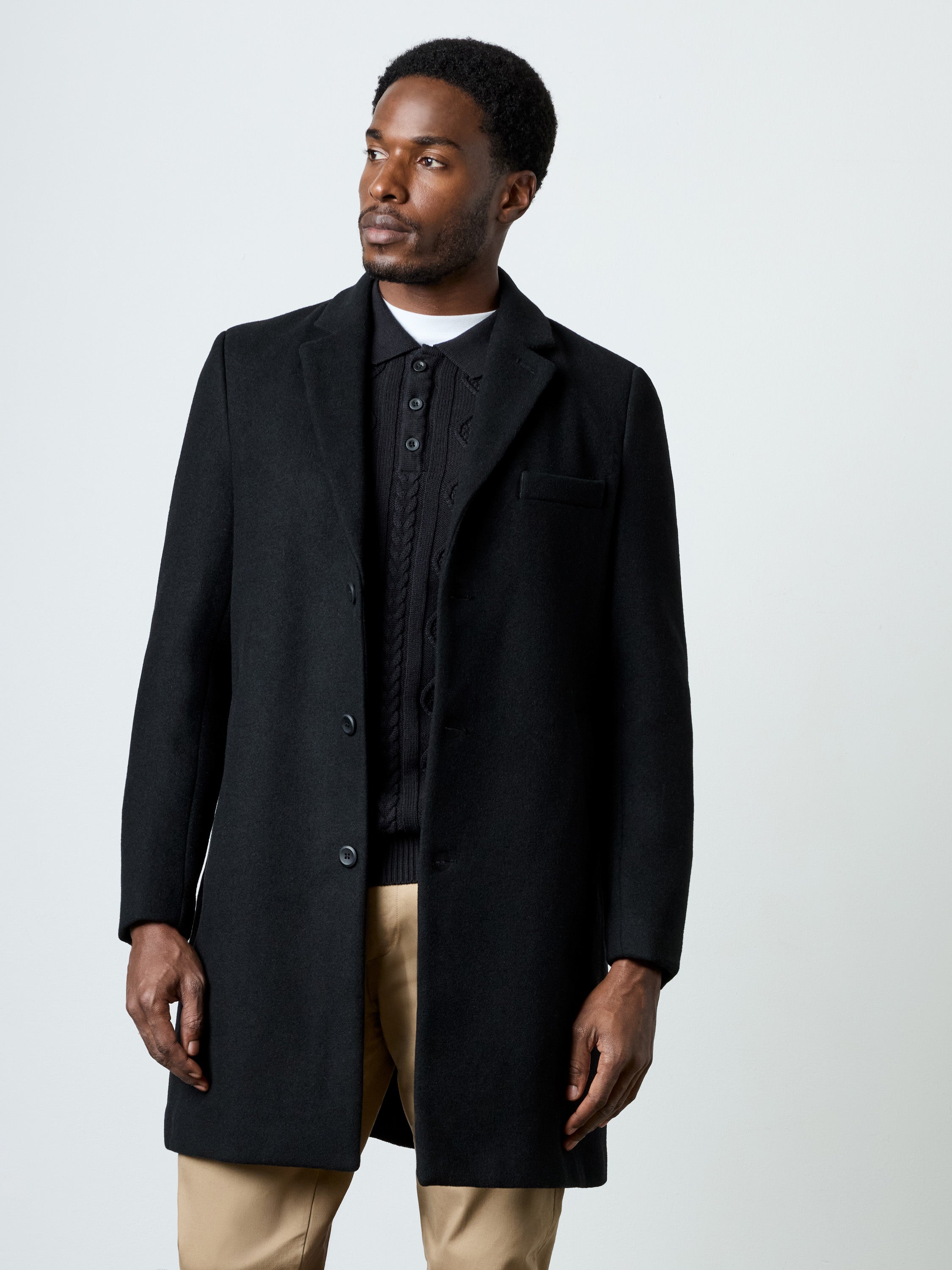 Single Breasted Overcoat