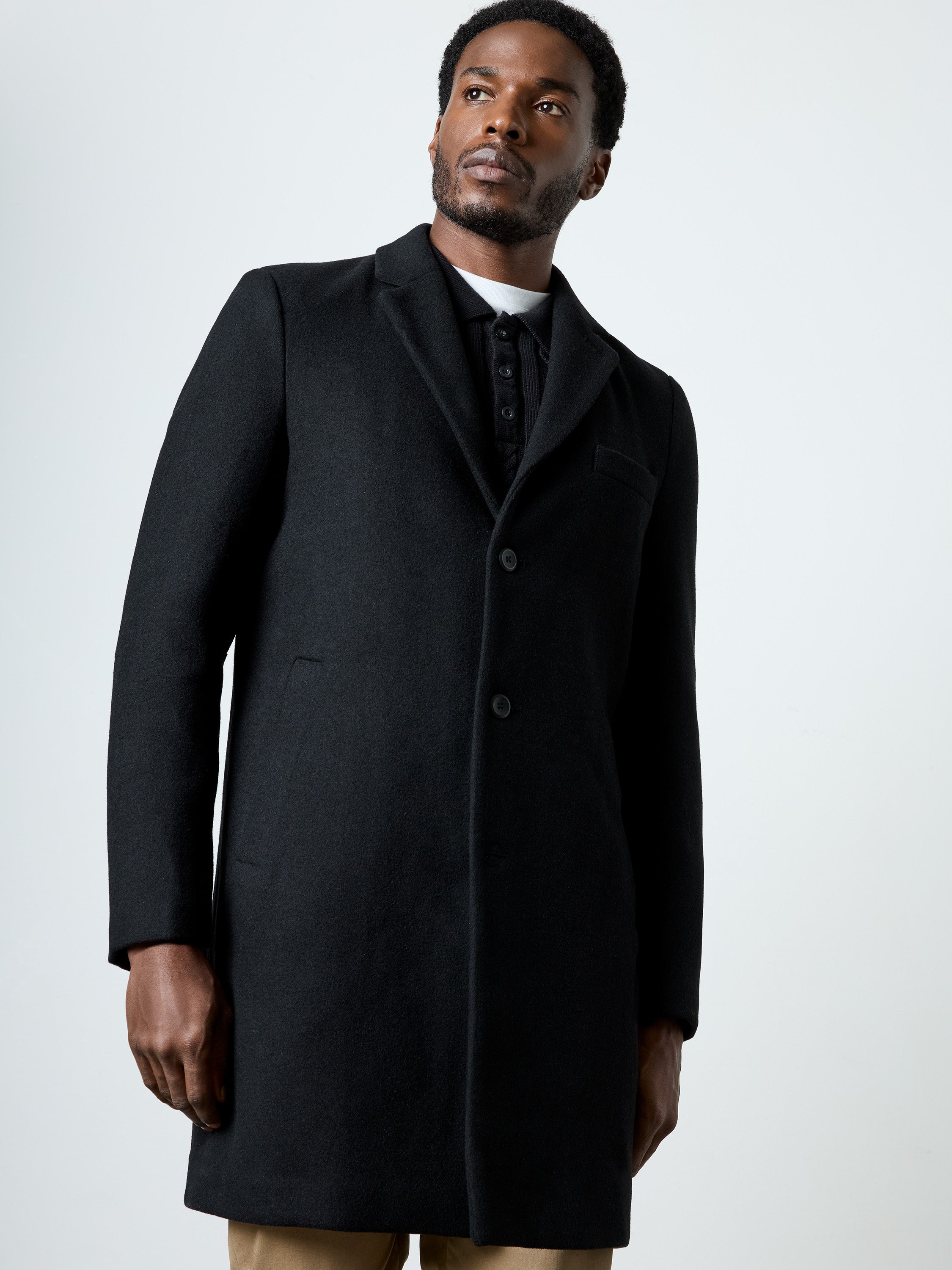 Single Breasted Overcoat