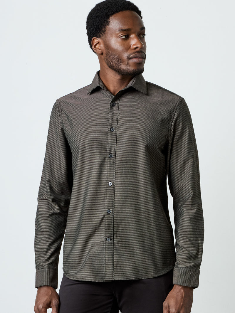 Long Sleeve Regular Fit Cut Away Shirt