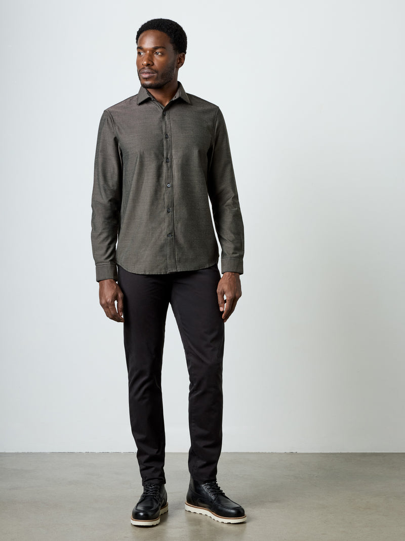 Long Sleeve Regular Fit Cut Away Shirt