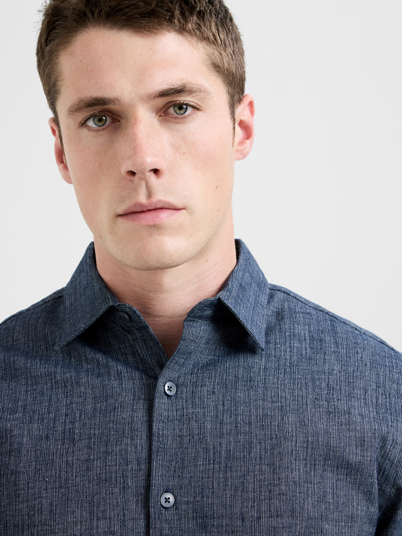 Structured Regular Fit Long Sleeve Shirt