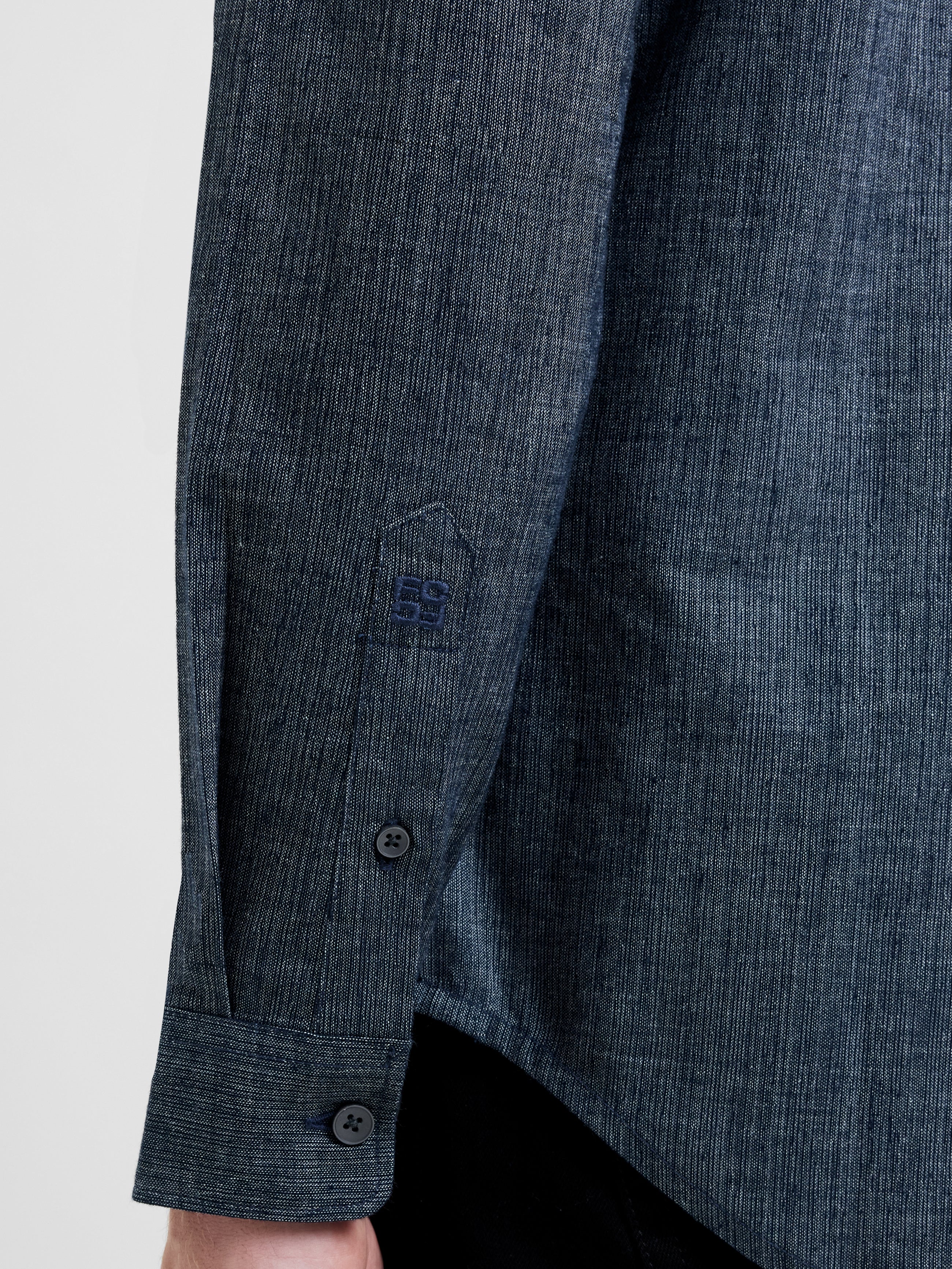 Structured Regular Fit Long Sleeve Shirt