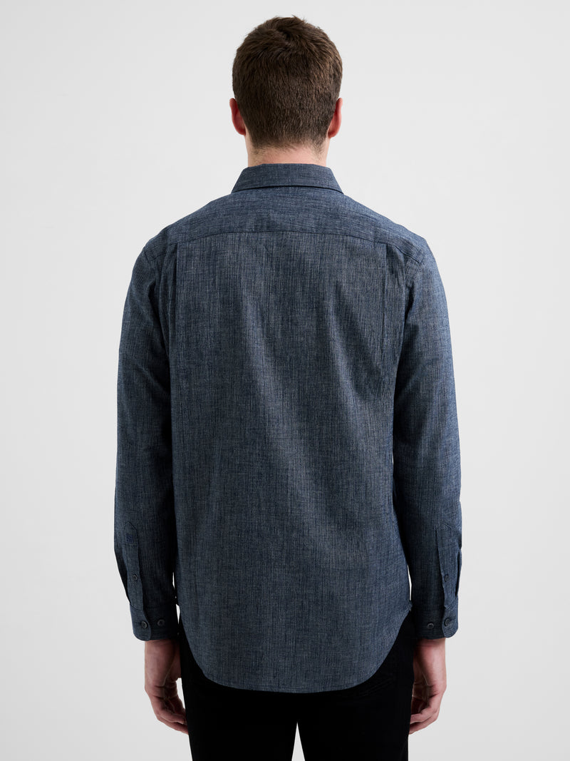 Structured Regular Fit Long Sleeve Shirt