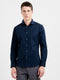 Long Sleeve Slim Fit Geo Flower Print Shirt