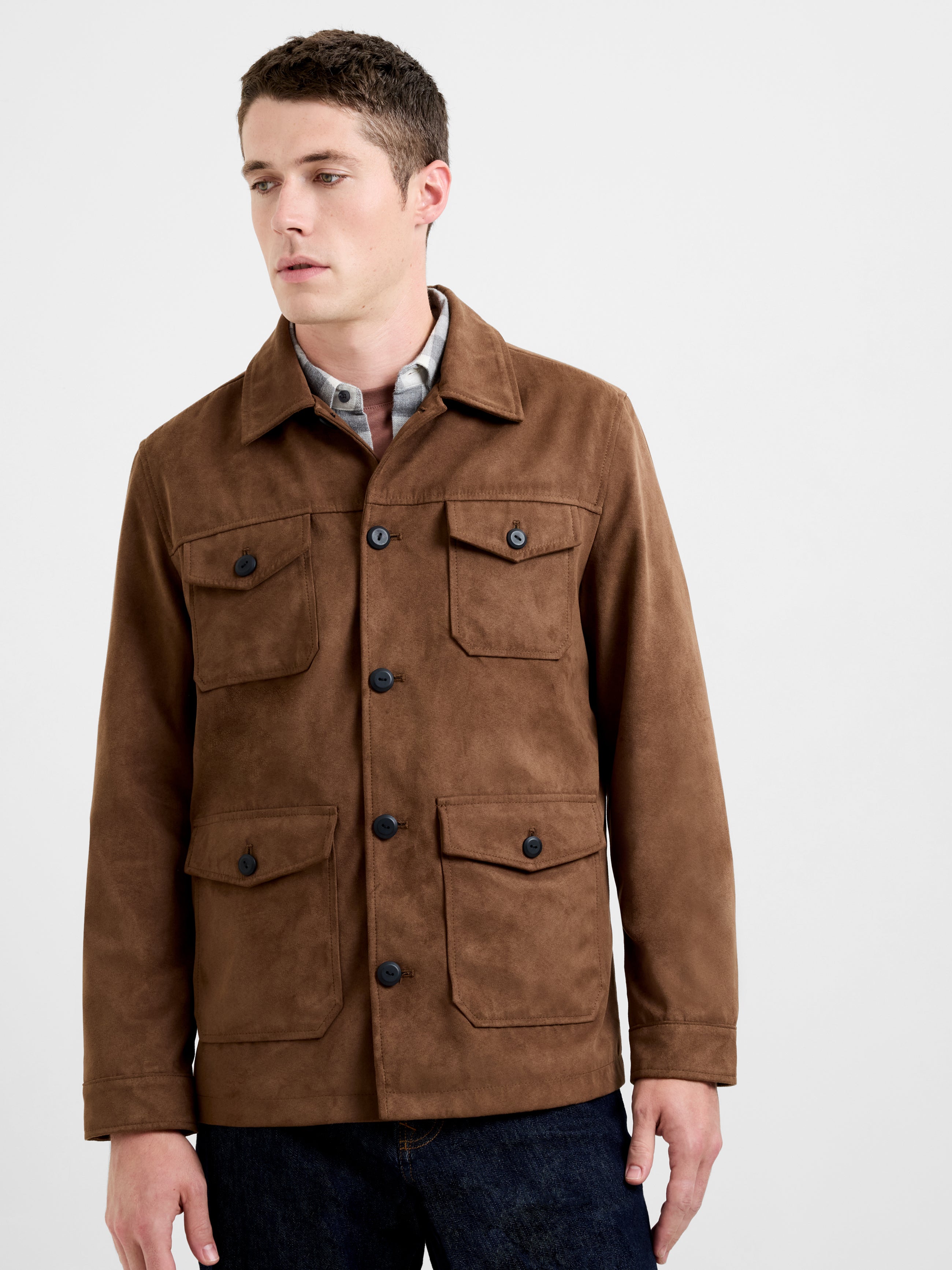 Suedette 4 Pocket Jacket
