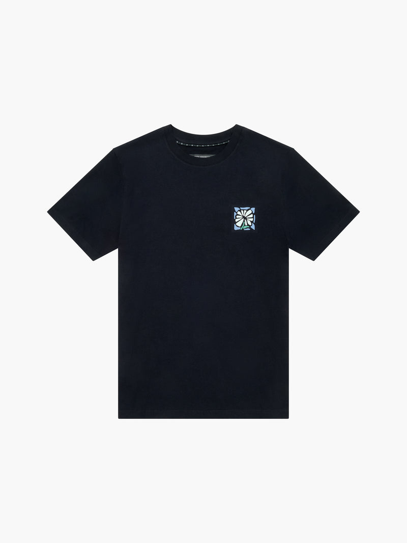 Abstract Flower Organic Graphic T-Shirt