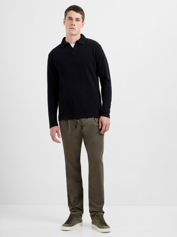 Long Sleeve Ottoman Trophy Neck Shirt