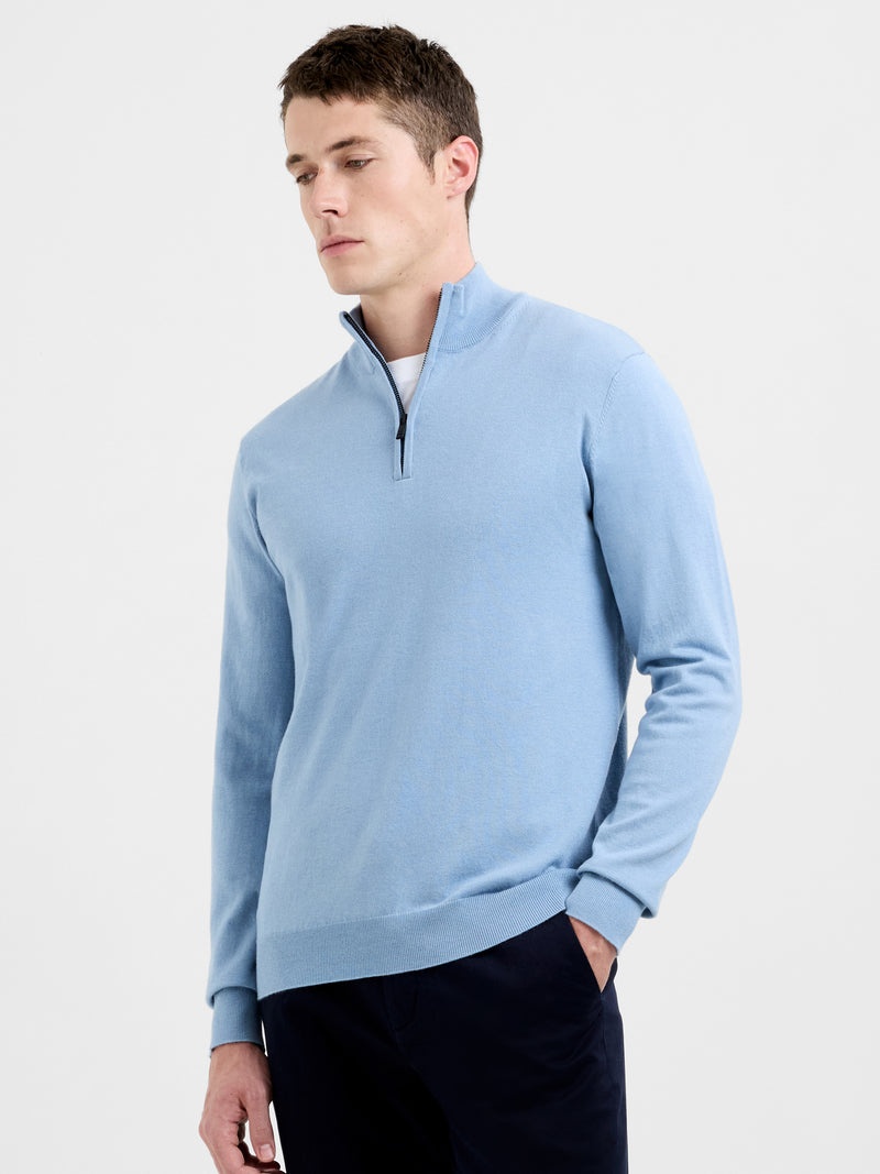 Half Zip Knitted Jumper