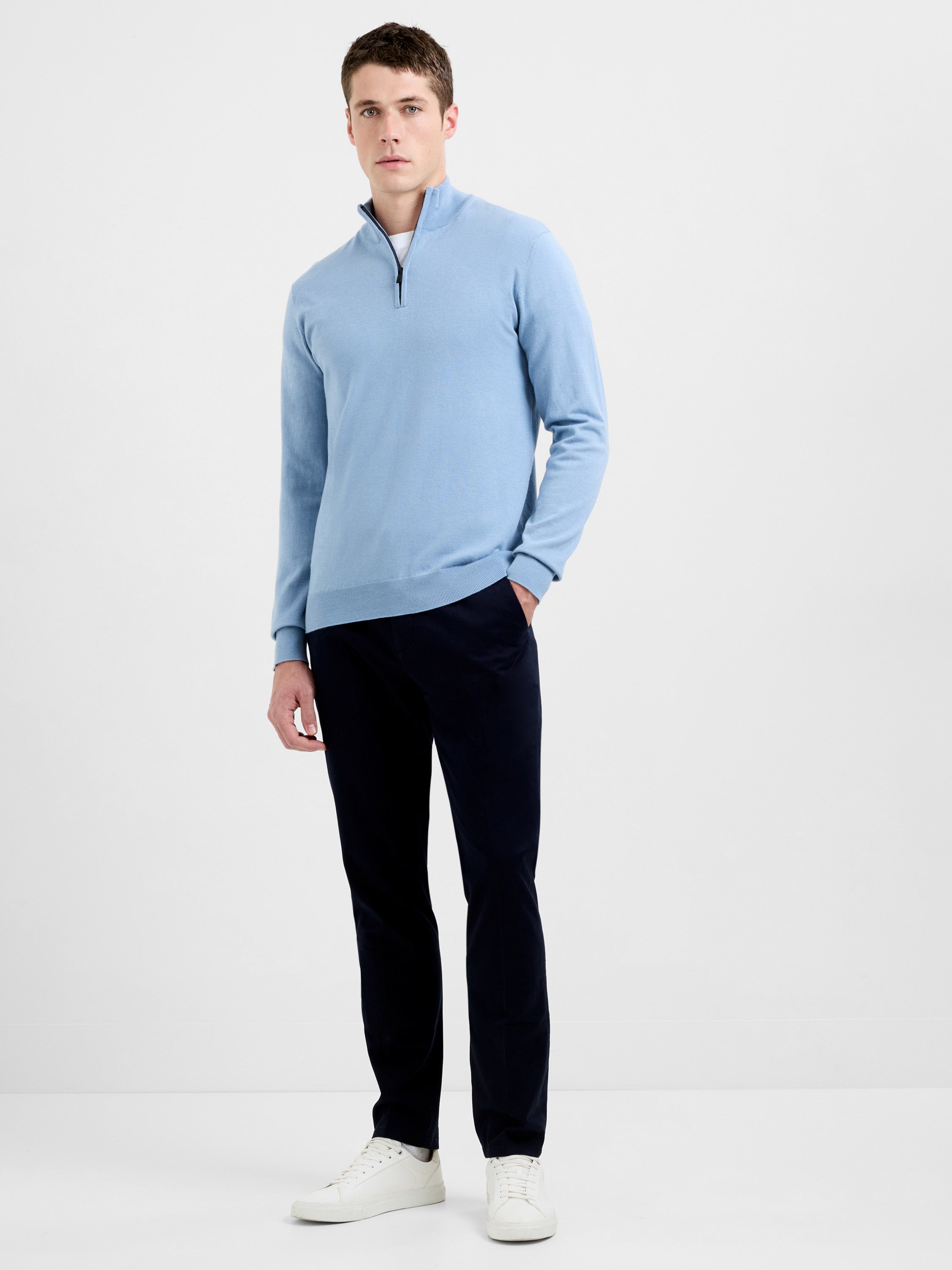 Half Zip Knitted Jumper