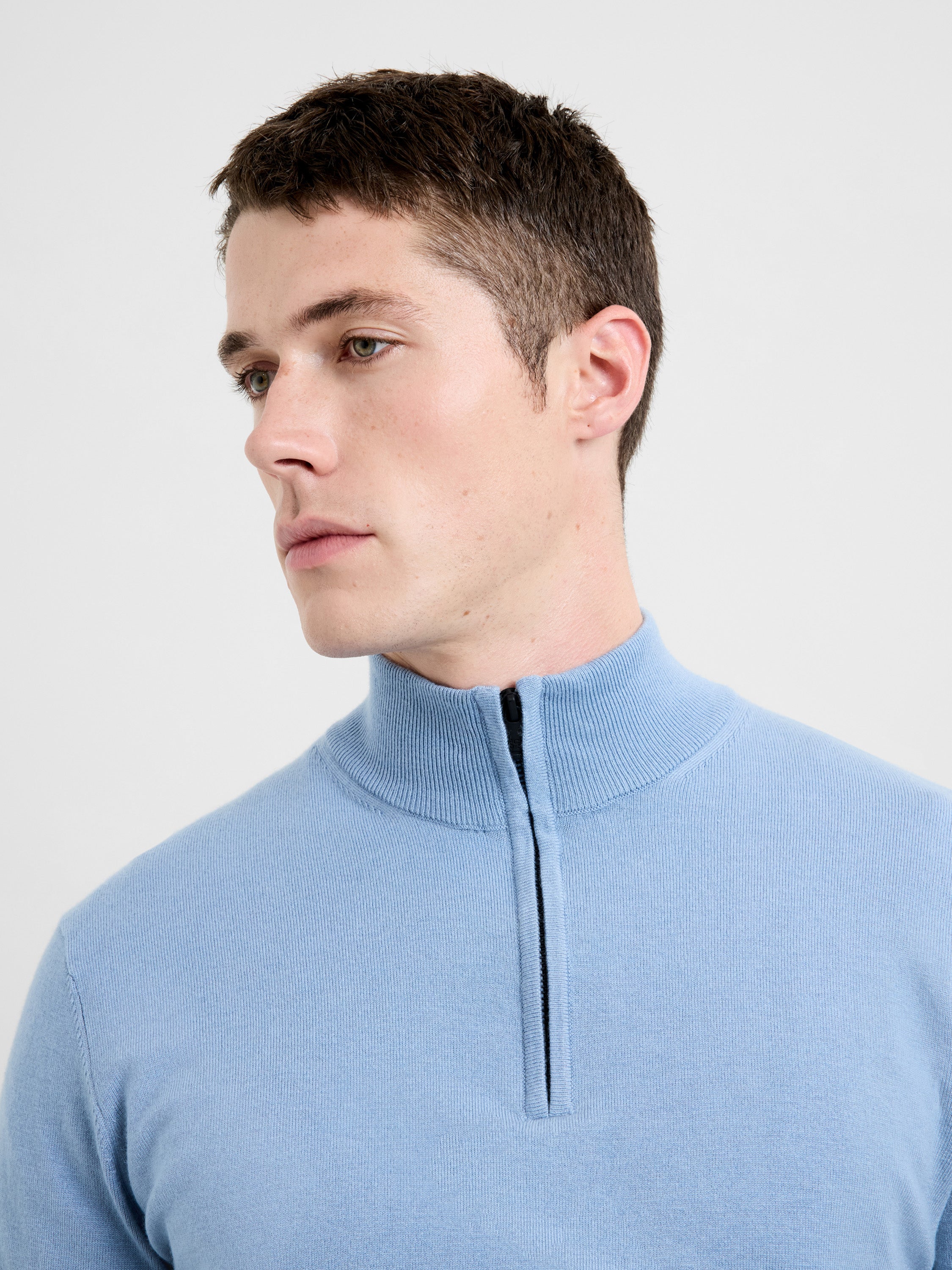 Half Zip Knitted Jumper