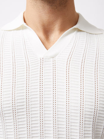 Leader Trophy Neck Knit Shirt