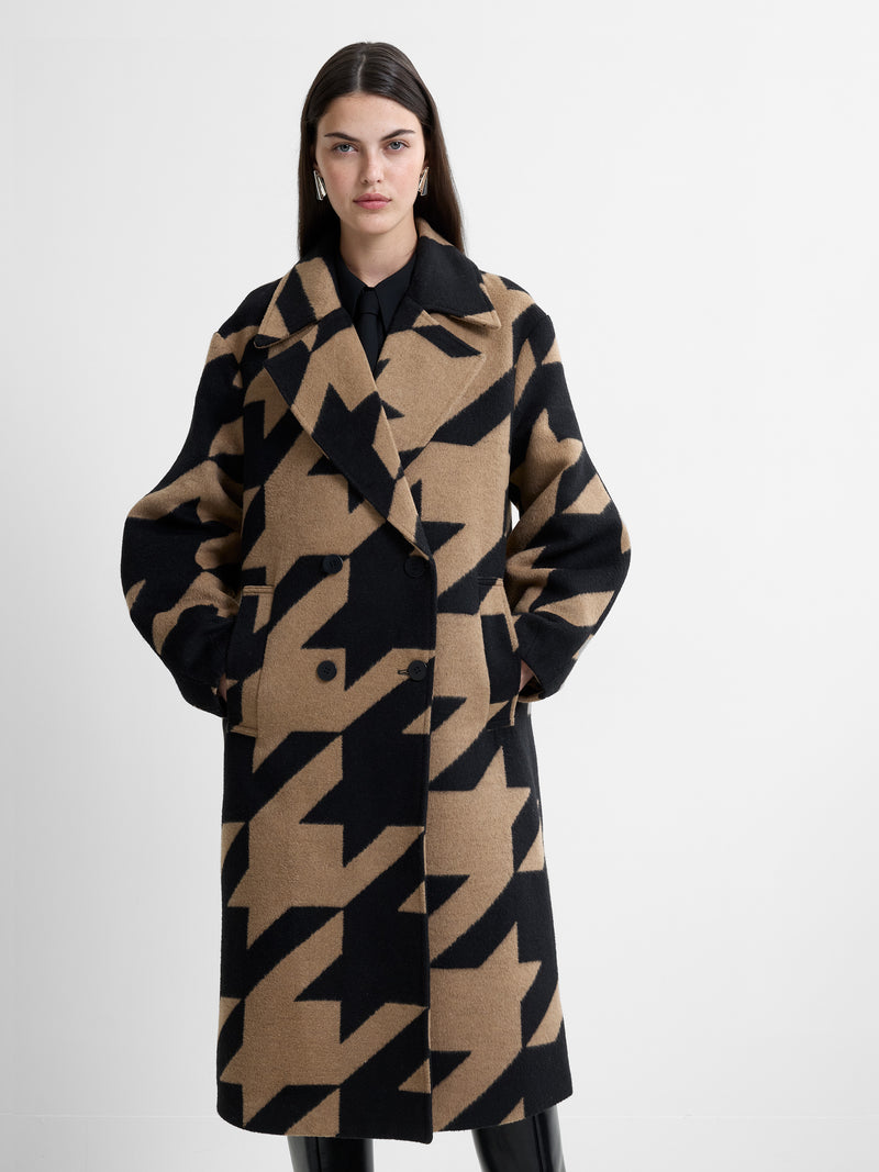 Lucilla Houndstooth Coat