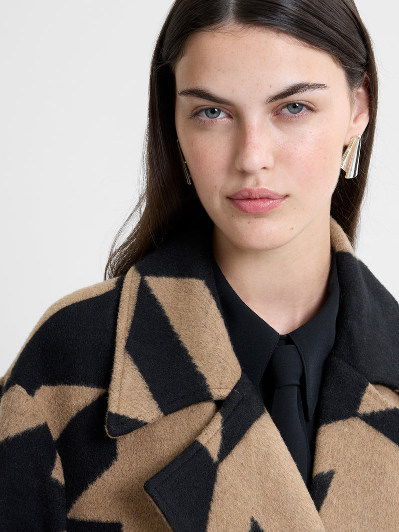 Lucilla Houndstooth Coat