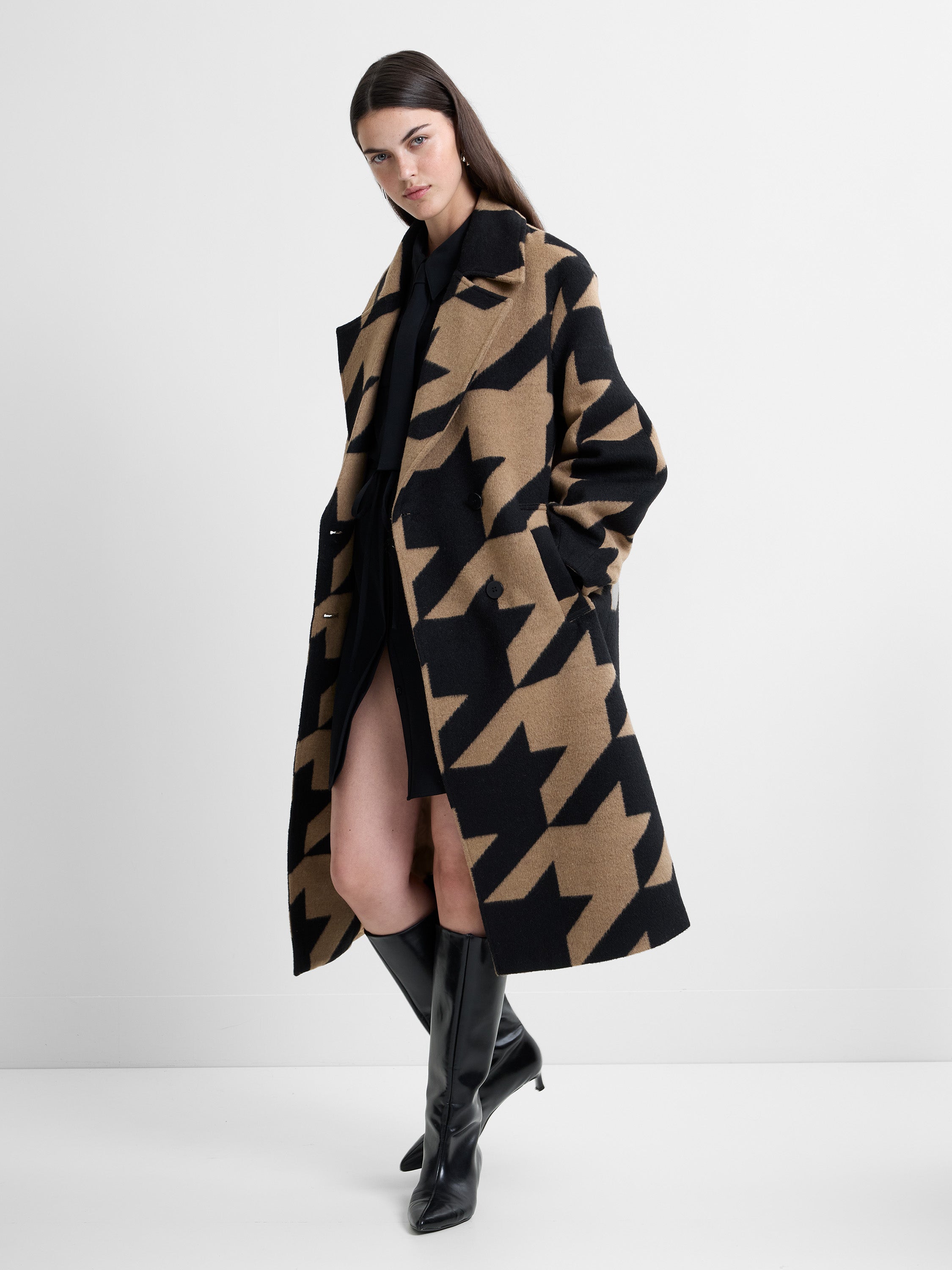 Lucilla Houndstooth Coat