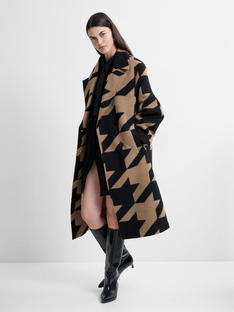 Lucilla Houndstooth Coat