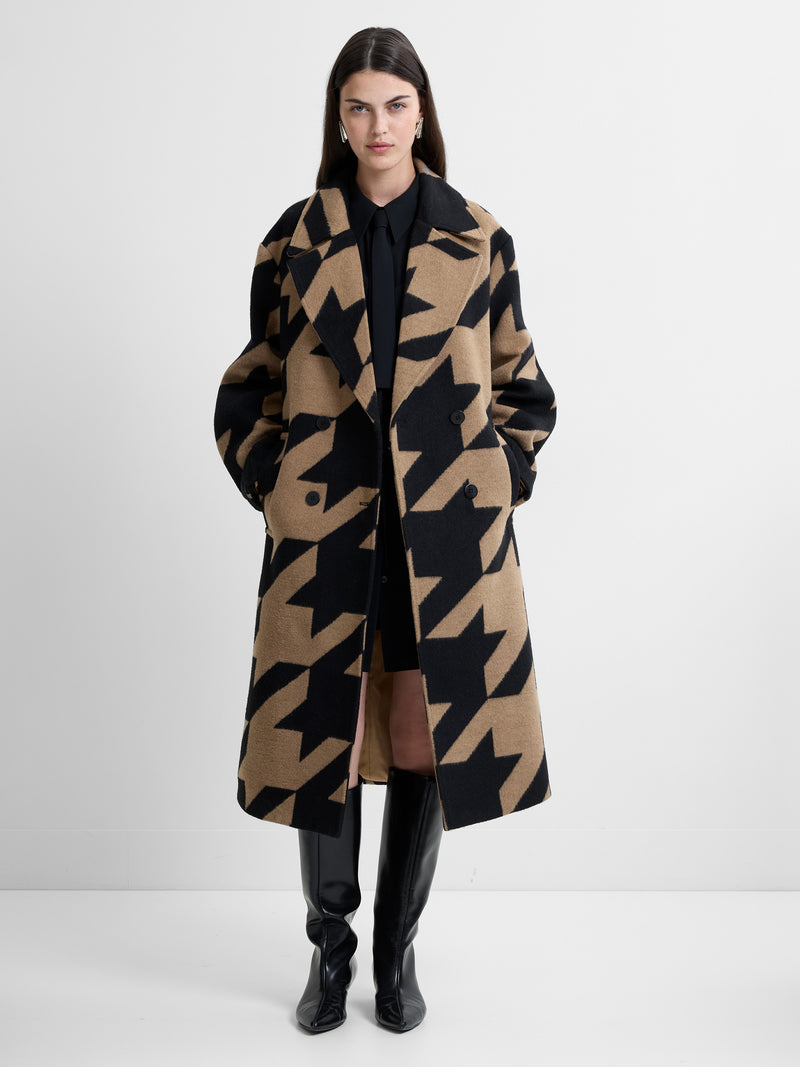 Lucilla Houndstooth Coat