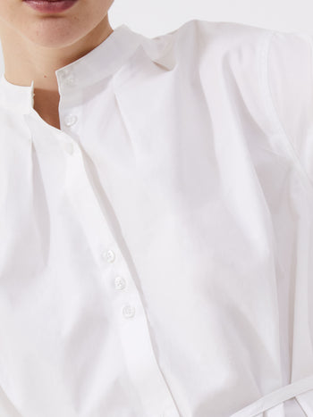 Alissa Cotton Wide Sleeve Shirt Dress