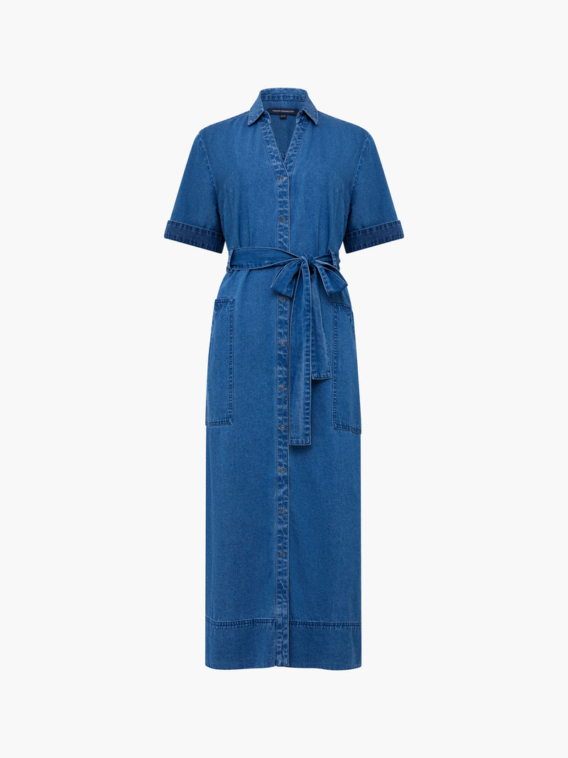 Zaves Chambray Denim Dress