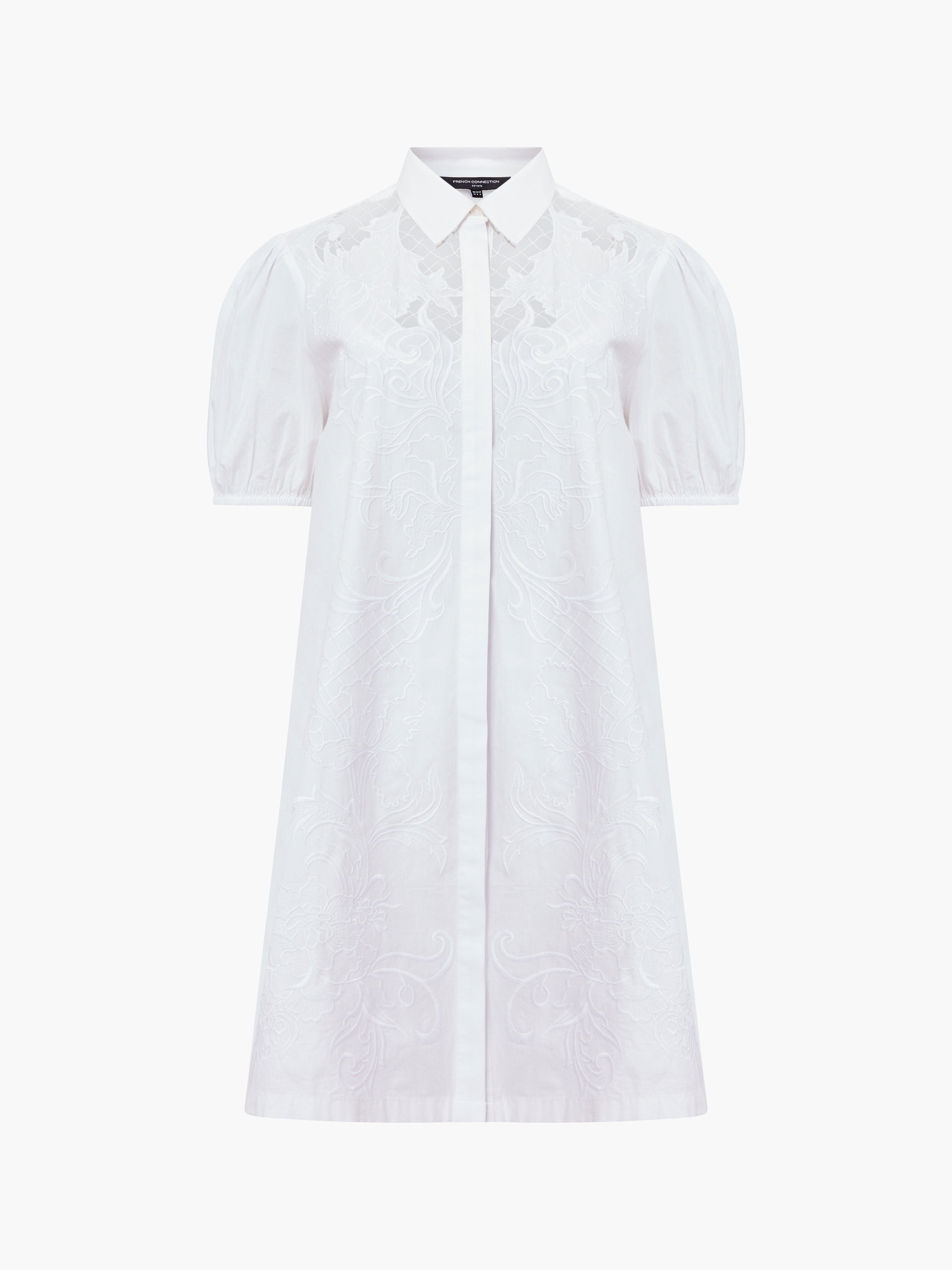 Cambria Cotton Embroidered Shirt Dress