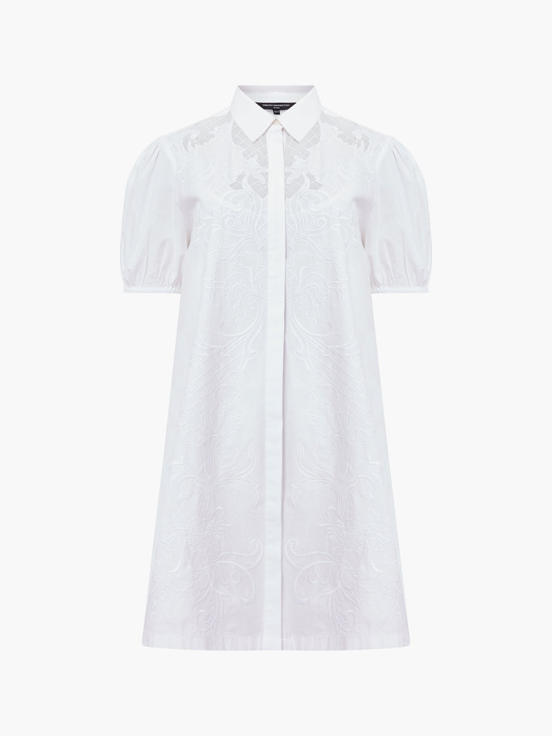 Cambria Cotton Embroidered Shirt Dress