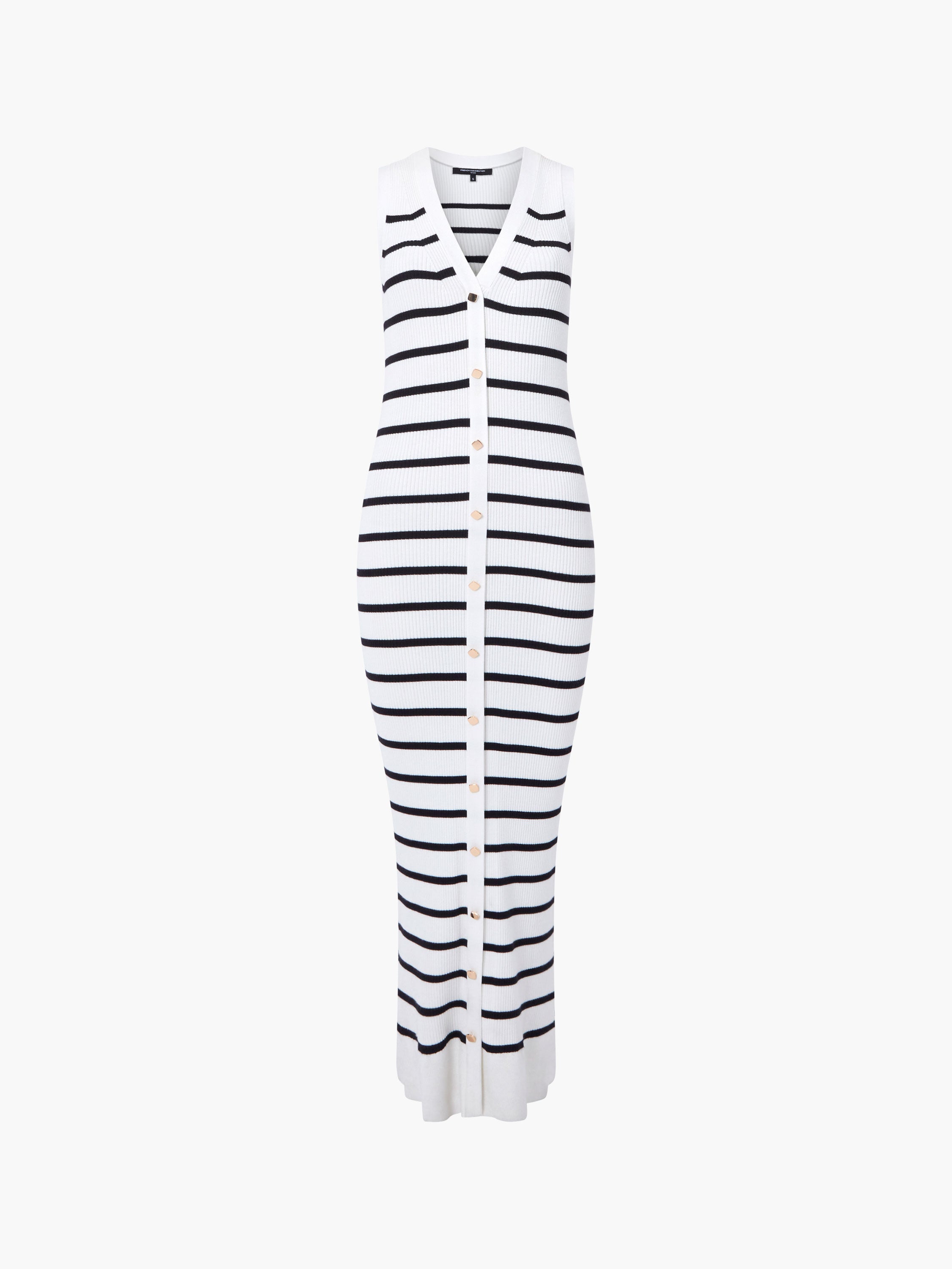 Nadina Sleeveless Stripe Knitted Dress