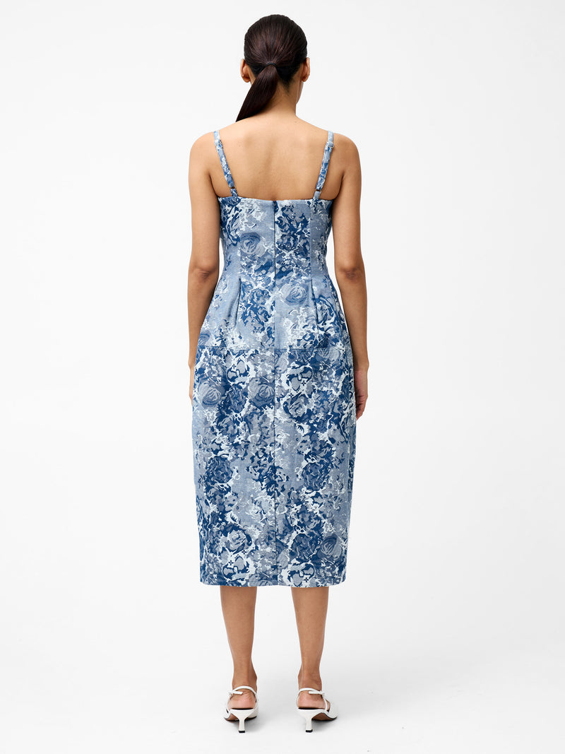 Charlotte Denim Jacquard Dress