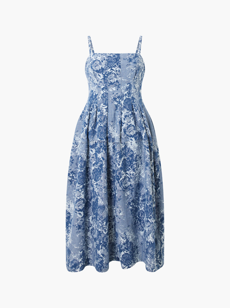 Charlotte Denim Jacquard Dress