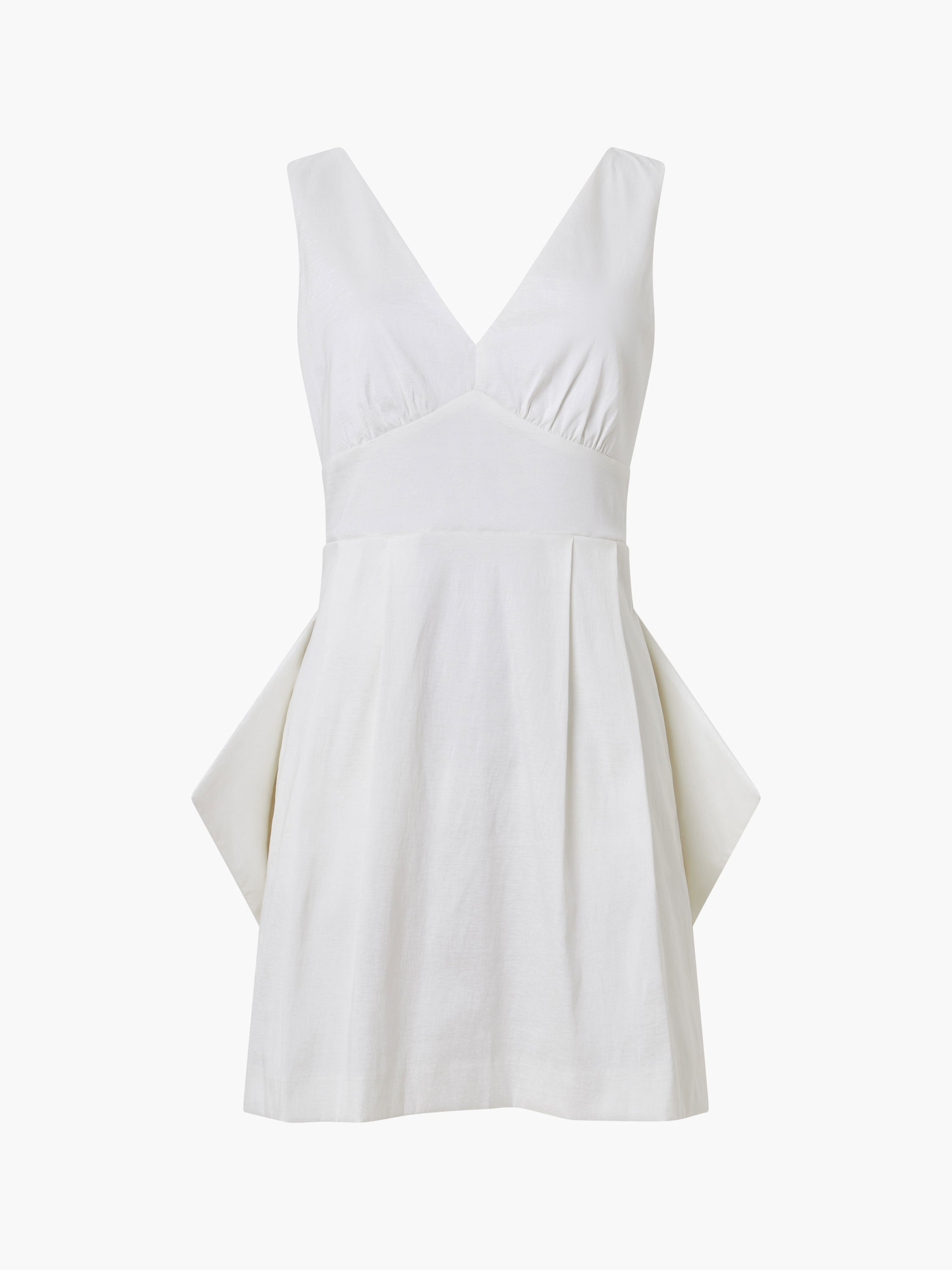 Beverly Satin Sleeveless Bow Mini Dress