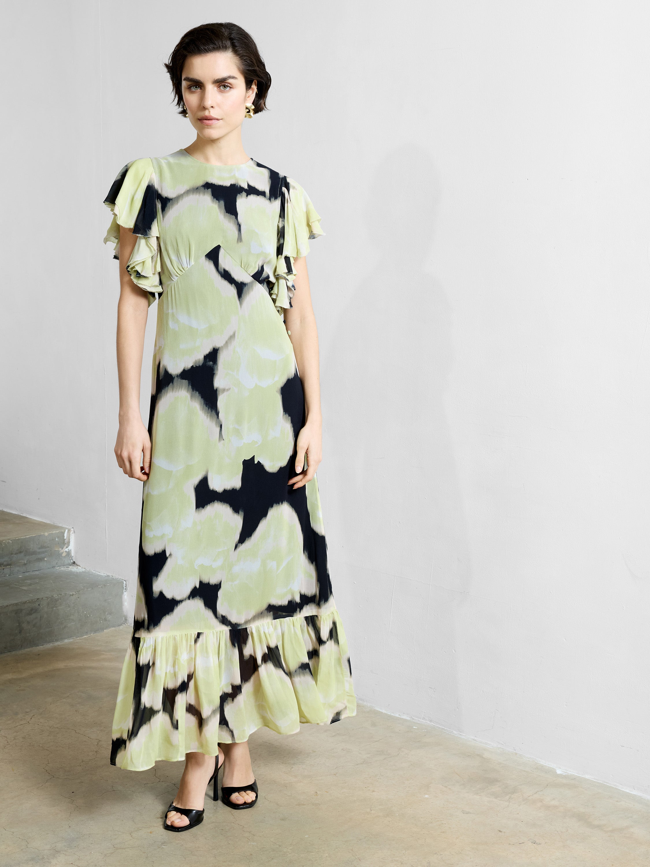 Natalie Emina Chiffon Maxi Dress