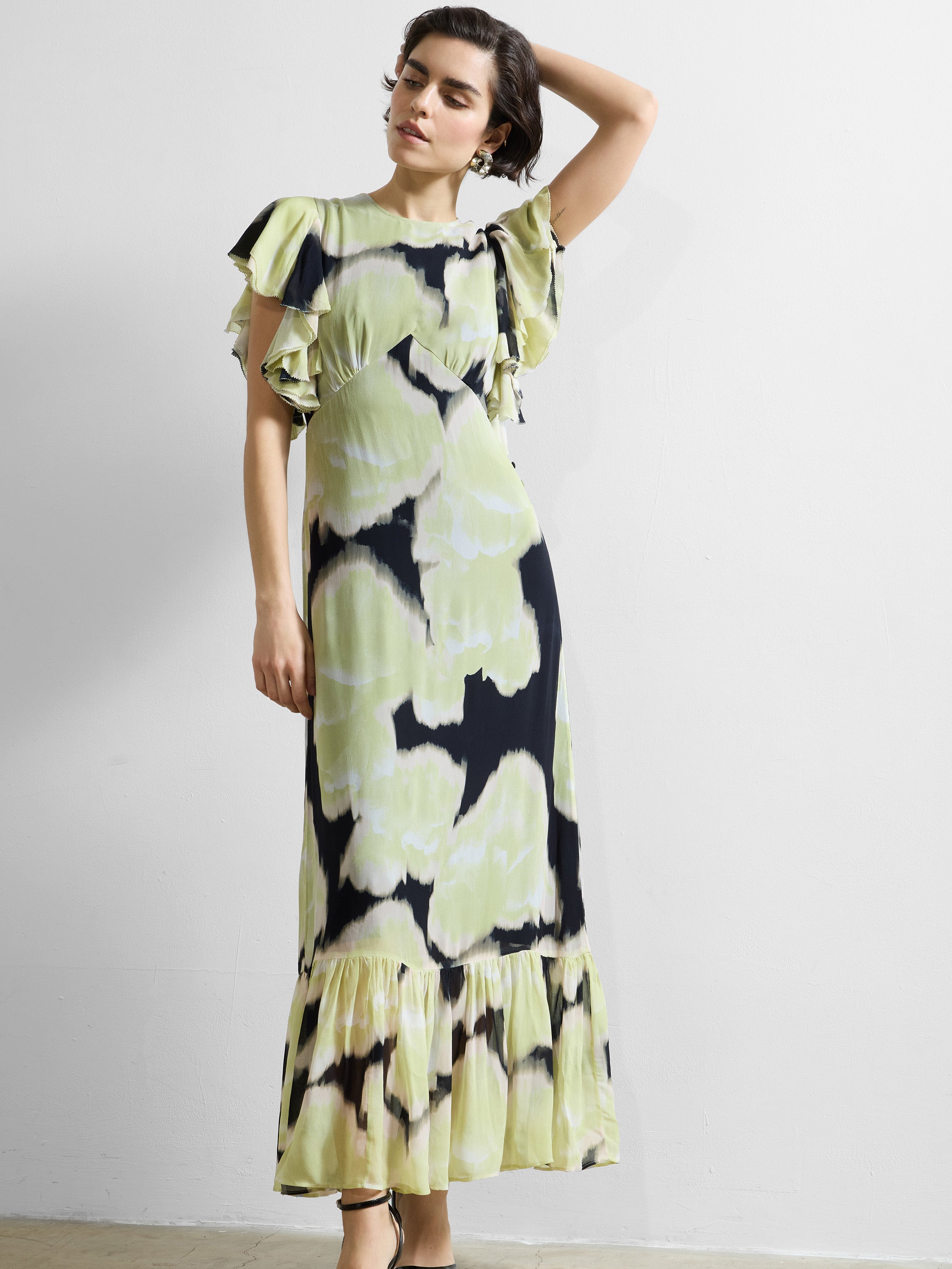 Natalie Emina Chiffon Maxi Dress