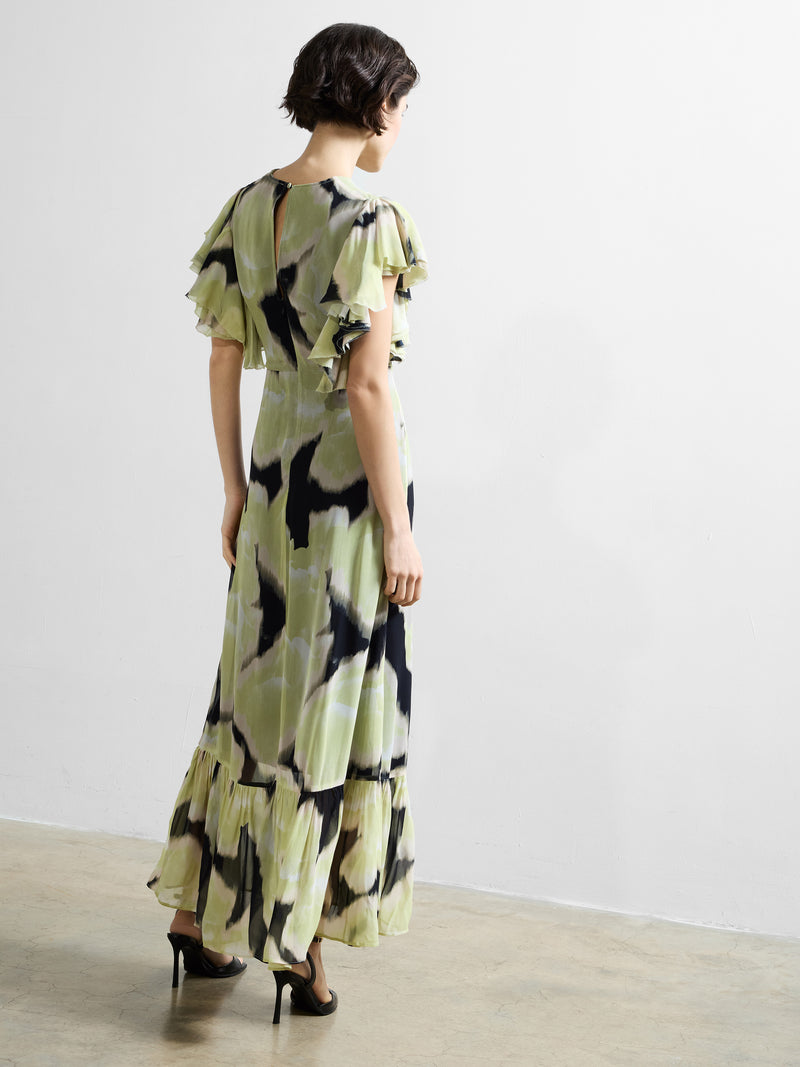 Natalie Emina Chiffon Maxi Dress