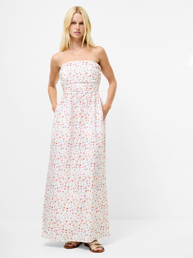 Nomi Cotton Bandeau Maxi Dress
