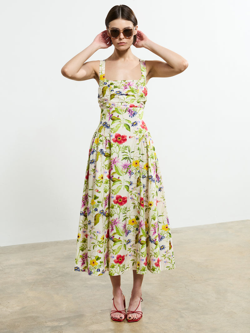 Monica Barletta Poplin Midi Dress