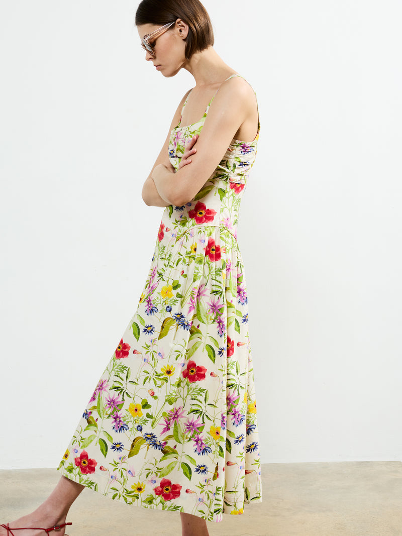 Monica Barletta Poplin Midi Dress