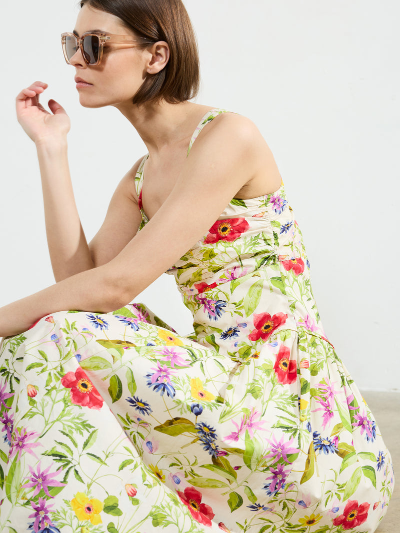 Monica Barletta Poplin Midi Dress