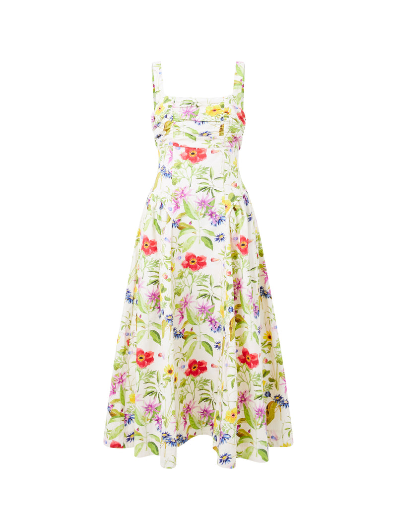 Monica Barletta Poplin Midi Dress