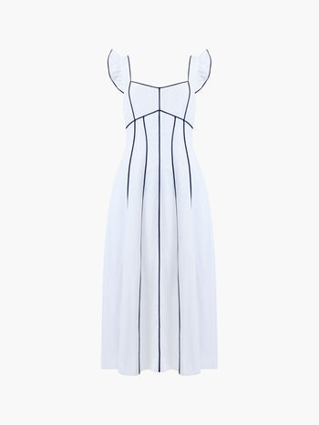 Ariette Linen Flared Dress