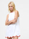 Alexis Poplin Scallop Hem Mini Dress