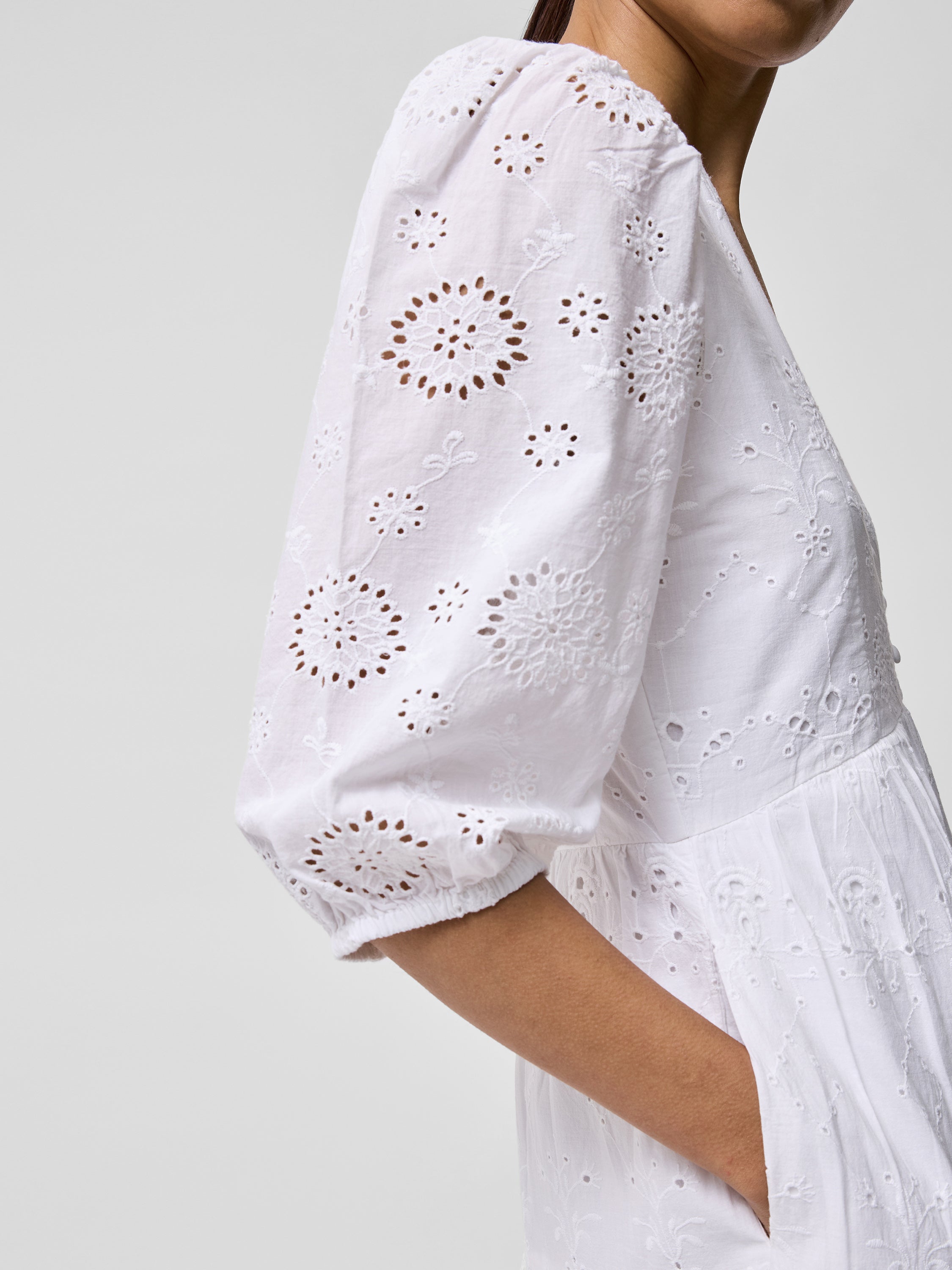 Broderie Anglaise Tiered Dress