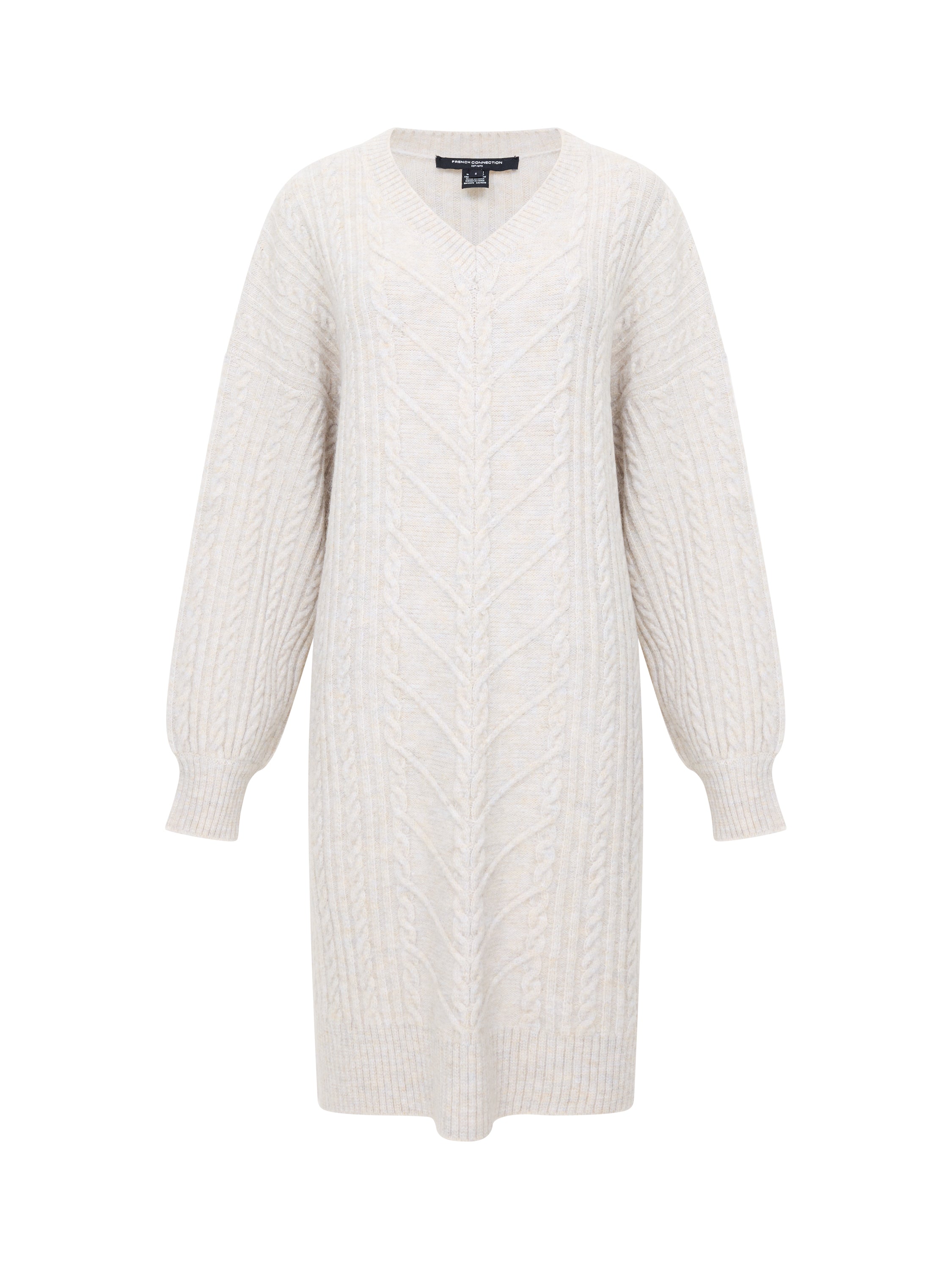 Marine Cable Knit Jumper Dress
