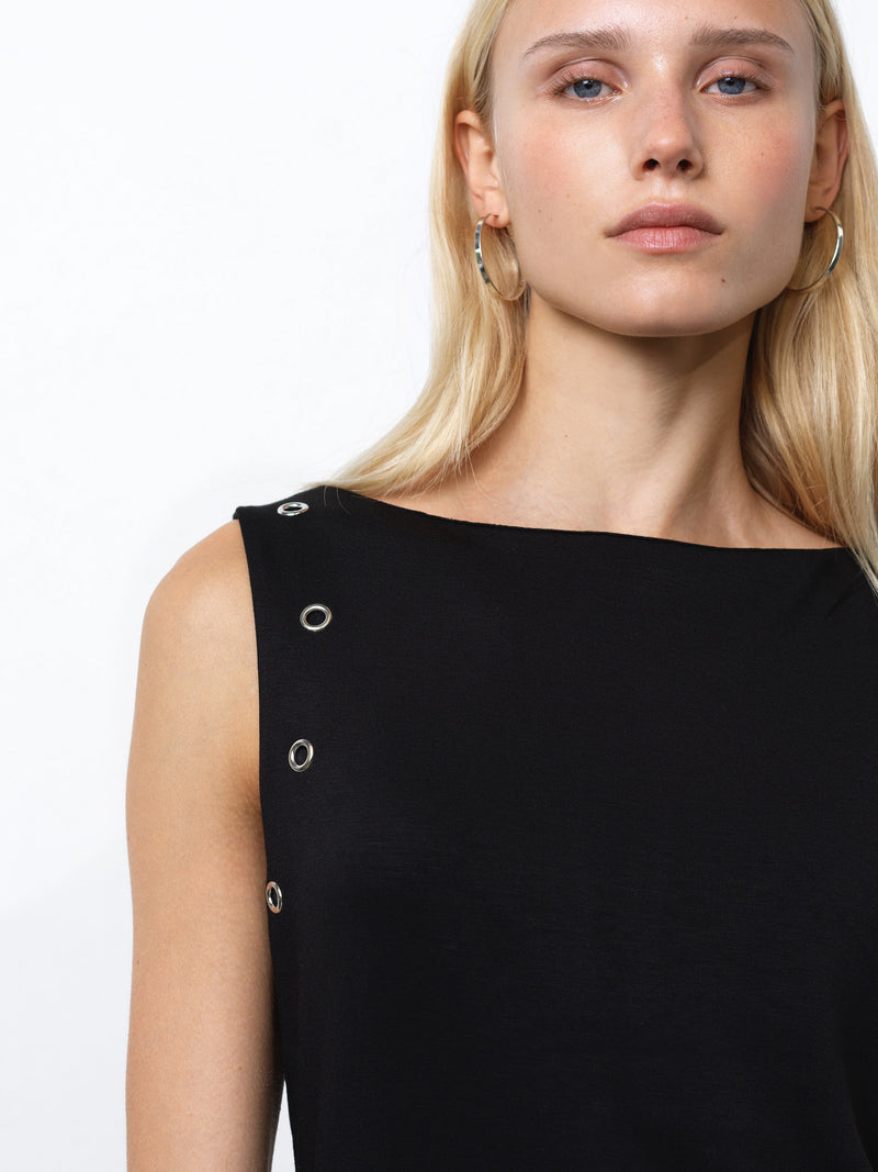 Orla Jersey Eyelet Midi Dress