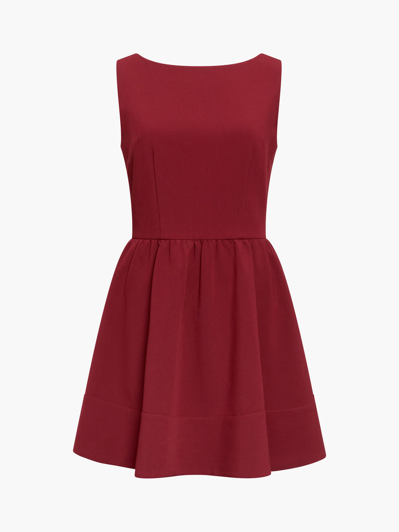 Azra Twill Low Back Mini Dress
