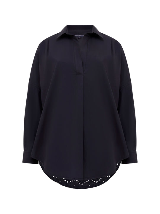 Appelona Broderie Anglaise Popover Shirt