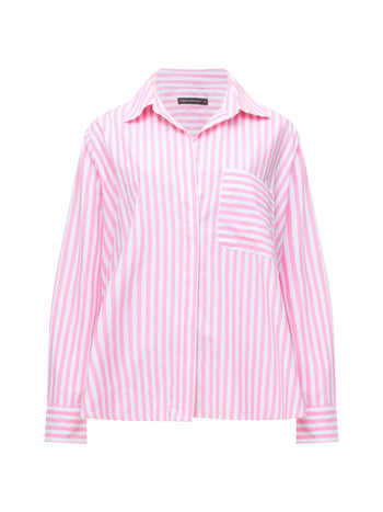 Stripe Relaxed Popover Shirt