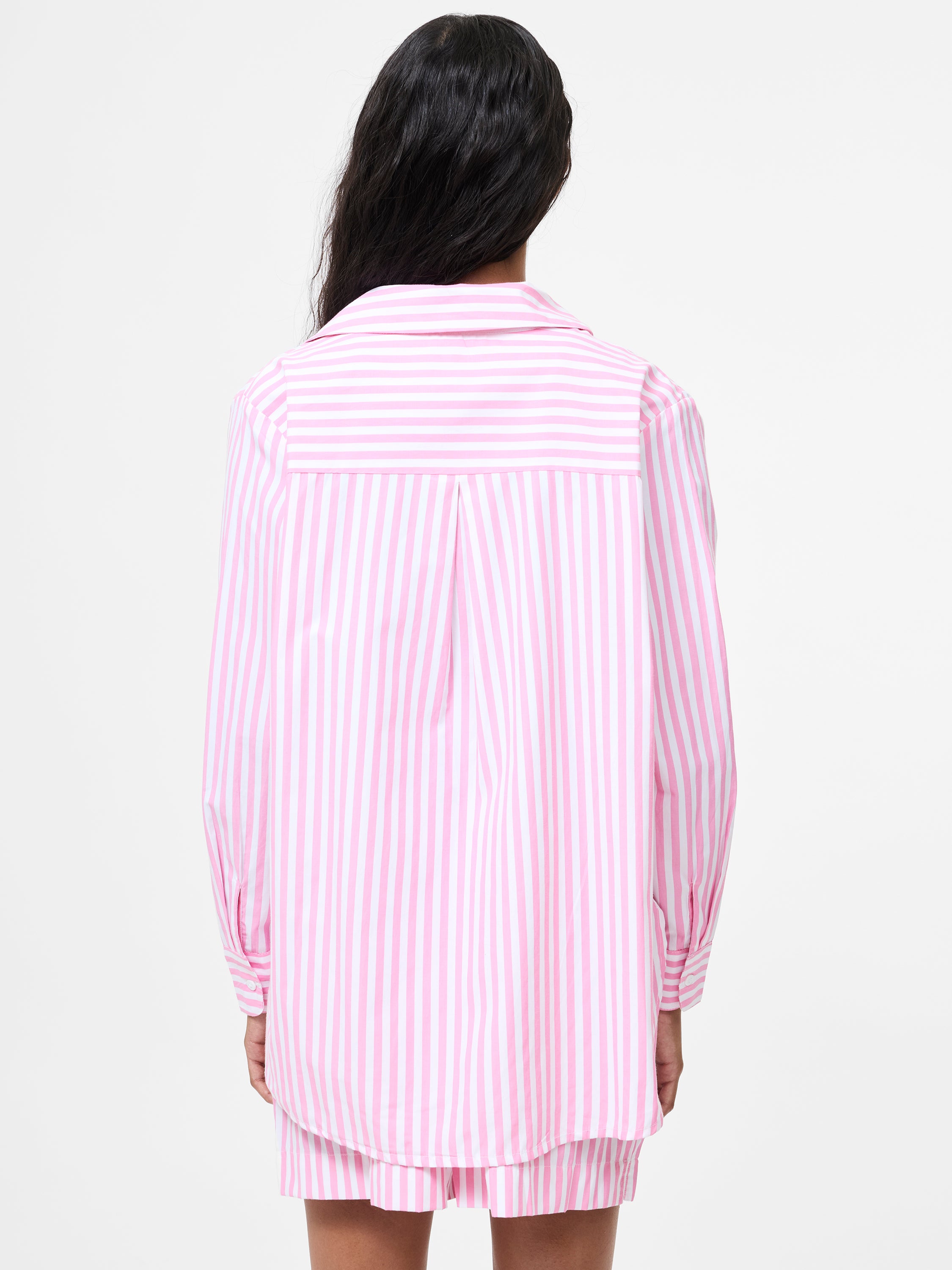 Stripe Relaxed Popover Shirt