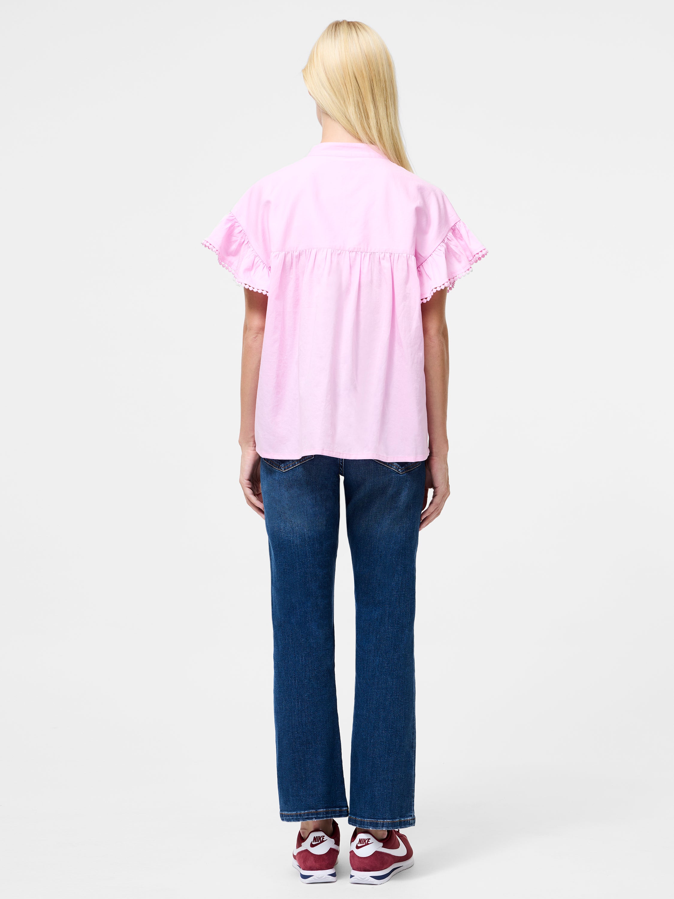 Sindey Cotton Half Placket Trim Detail Shirt