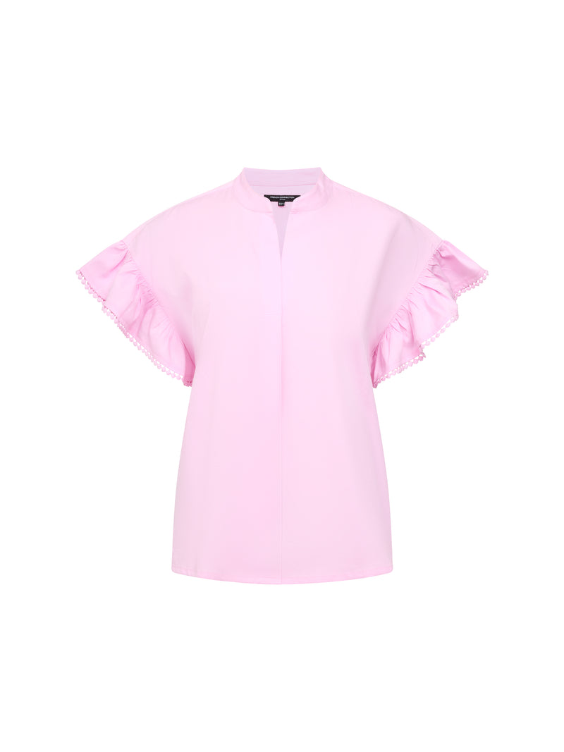 Sindey Cotton Half Placket Trim Detail Shirt