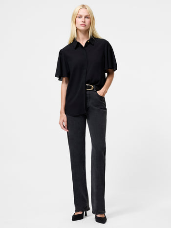 Mila Flutter Sleeve Shirt