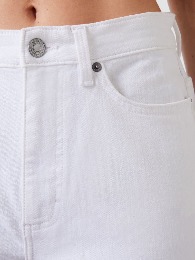 Denim Stretch White Culottes 24 Inch