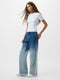 Dallas Denim Ombre Wide Leg Jeans